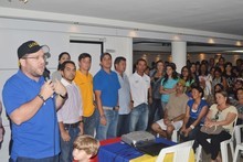Marcano juramentó a defensores del voto en Lechería