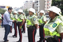 Policía de tránsito toma las calles de Sucre 