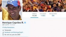 Capriles alcanzó los 5 millones de seguidores en Twitter