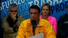 Capriles alerta sobre posible autogolpe del gobierno