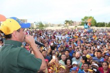 Capriles en Bolívar: En un año se podrá apreciar el levantam...