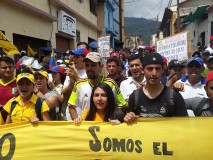 Carlos García marchó con el pueblo merideño