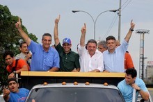 Capriles acompañó a Cocchiola durante caravana que se realiz...