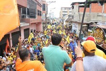 Carlos Ocariz cerró campaña en el eje Tuyero