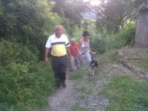 Julio Castillo constató diversas problemáticas en el caserío...