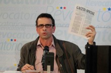 Capriles: “Ojalá que no le metan la mano a Polar”