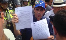 Capriles: “Queremos validar nuestras firmas, queremos una so...