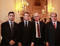 Borges, Ledezma y Vecchio se reunieron con Macron para abord...