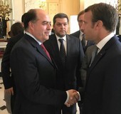 Julio Borges conversó con Emmanuel Macron sobre la situación...