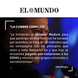 Julio Borges: “La Cumbre cómplice”