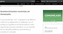 Gobierno de México expresa su profunda preocupación por reci...