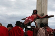 Vecinos del sector El Nazareno reviven la pasión de Cristo