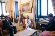Julio Borges se reunió con la presidenta del Parlamento espa...