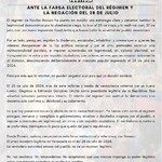 Comunicado de Primero Justicia ante la farsa electoral del r...